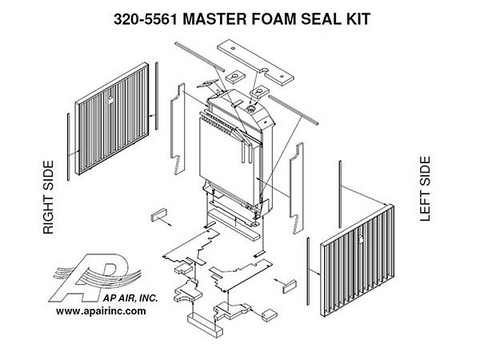4030 to 4455 Master Foam Seal Kit - Petersen Parts